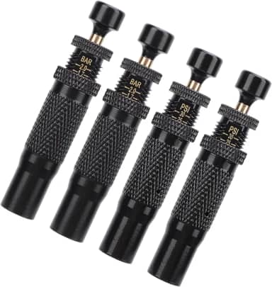 HEEPDD Ferramentas de Reparo de Pneus Parada Automática Parafuso de 10-30 PSI na Ferramenta de Ar para Baixo do Pneu para Caminhões Off Road 4x4 SUVs UTVs Kit de Válvula Deflatora de 4 Peças