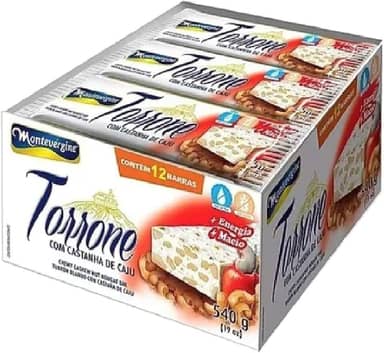 Torrone Com Caju 12x45g - Montevérgine