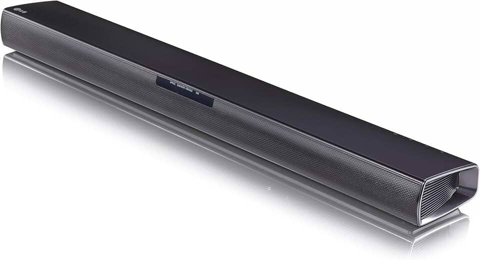 SoundBar LG 160W RMS, Conexão Bluetooth, 2.1 Canais, Auto Sound Engine (ASE), Adaptive Sound Control (ASC), Sem fios, Conexões Múltiplas - SQC1