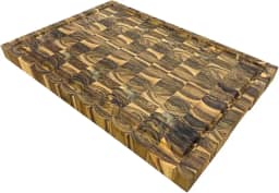 Domama - Tábua de Corte para Churrasco Invertida Teca 60X40cm