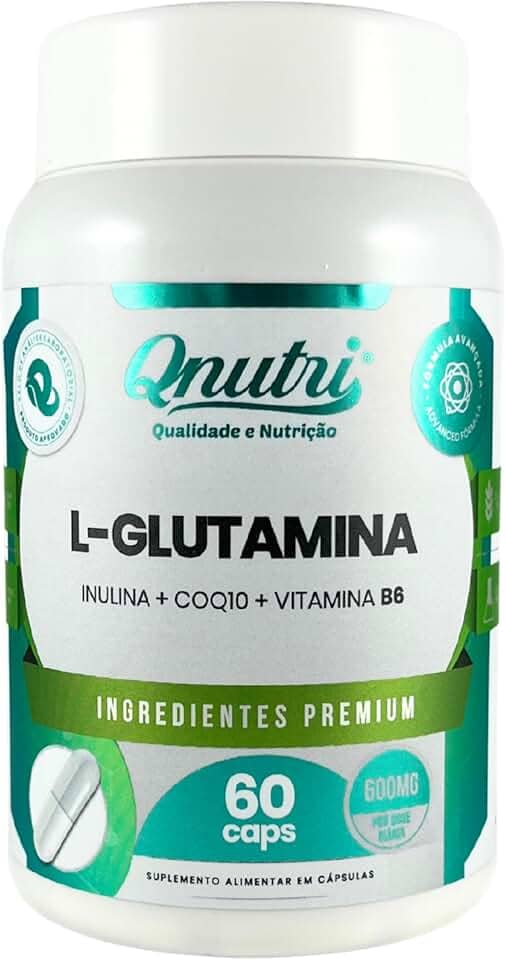 L Glutamina - 60 cápsulas - Qnutri