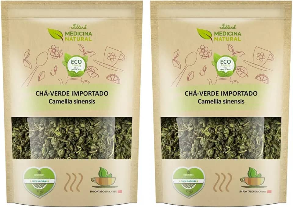 Medicina Natural - Chá Verde Importado e Original - Kit com 2 Pacotes de 200g