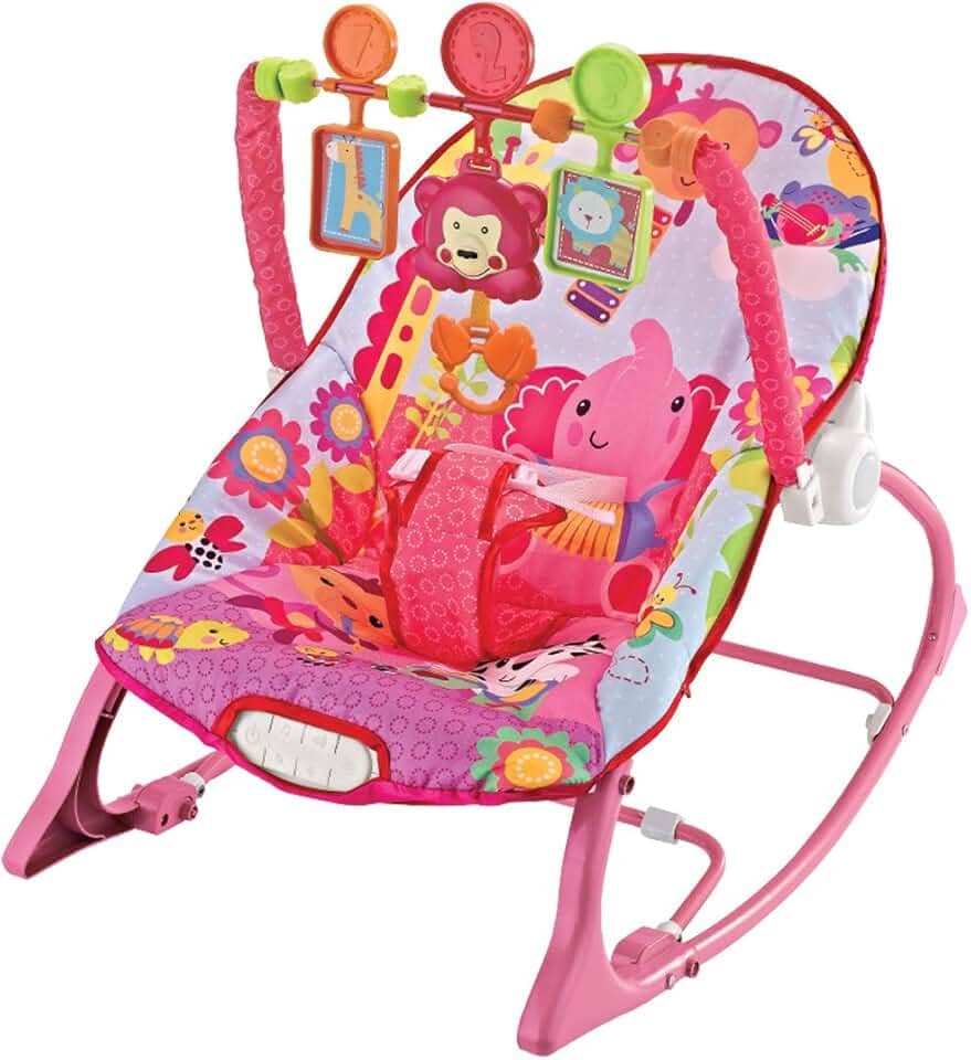 Cadeira de Descanso Musical FunTime New 18kgs Rosa-Maxi Baby