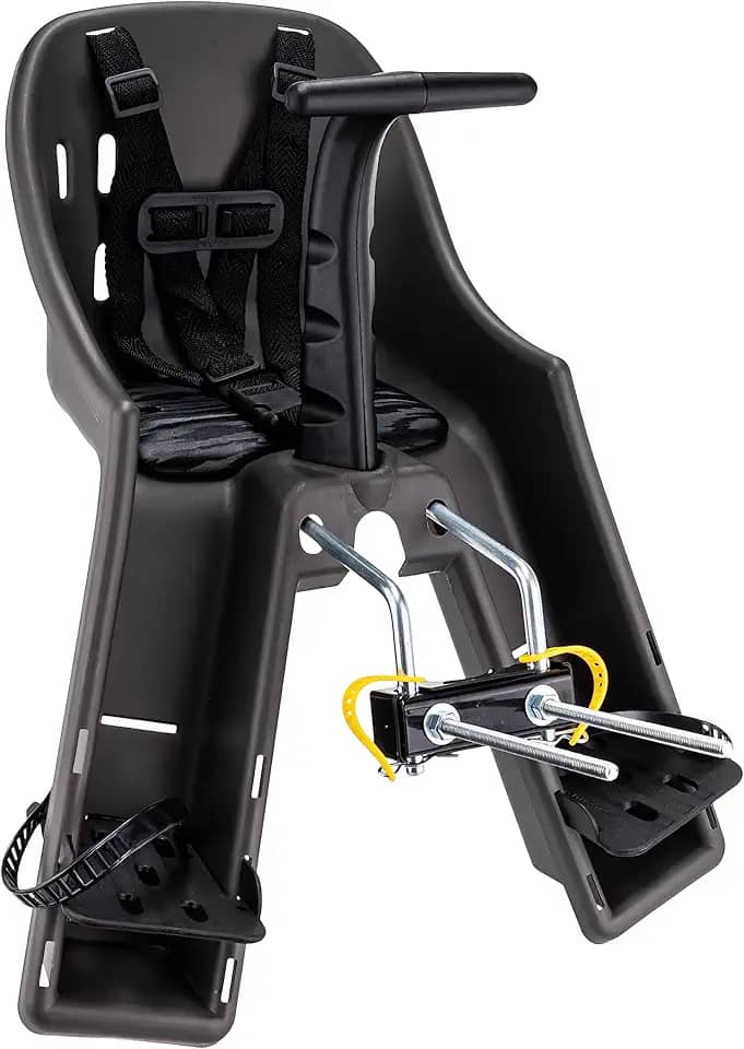 CADEIRINHA DIANTEIRA BABY BIKE GRAFITE COM PRETO