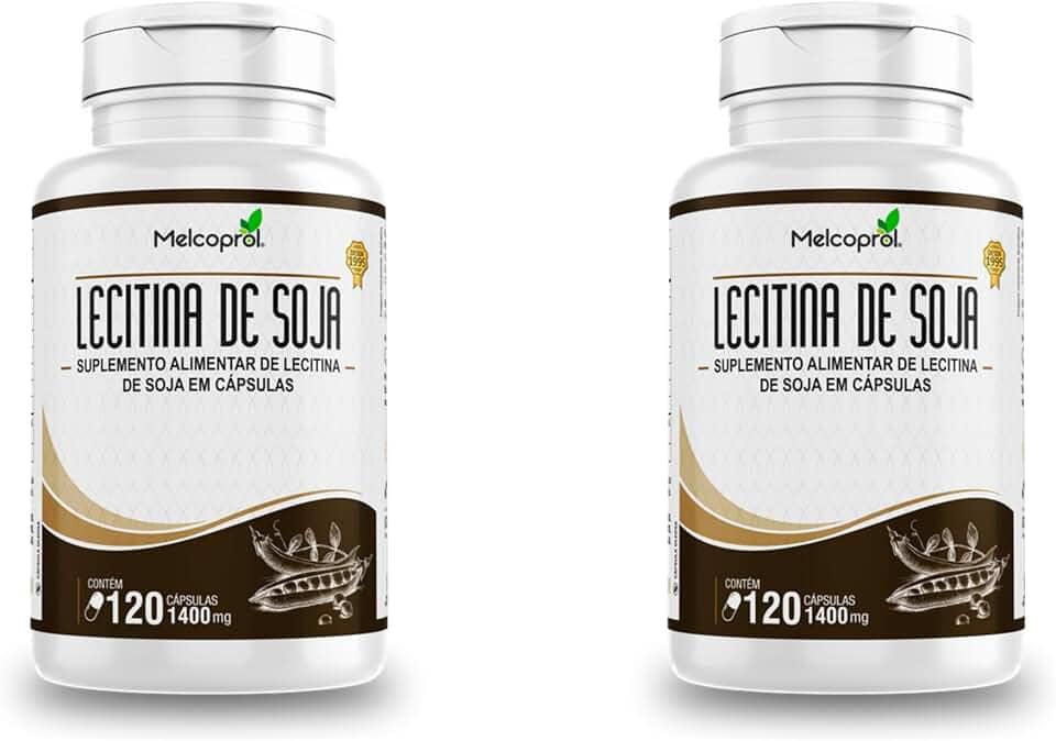 2x Lecitina de soja 120 acps 1400mg Melcoprol