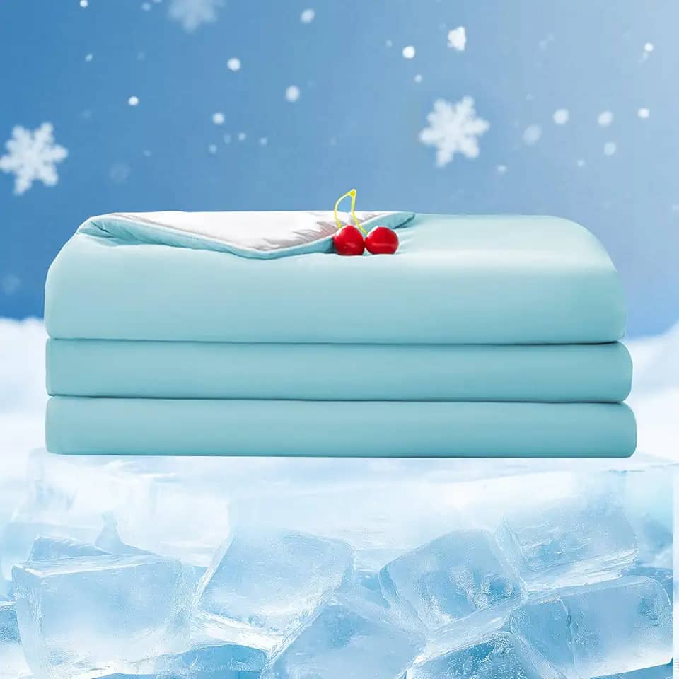 Edredom refrescante tamanho solteiro leve cobertor refrescante para dormir quente roupa de cama de verão para manter fresco para suores noturnos - colcha macia e respirável (59 × 78 polegadas