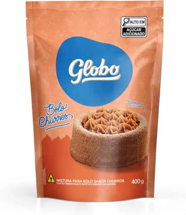 Mistura para Bolo de 400G, Sabor Churros, Globo.