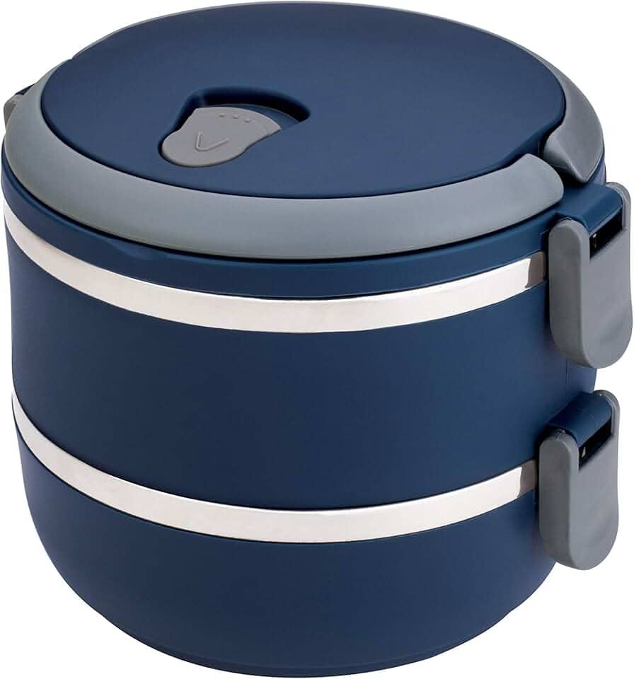 Euro Home - Marmita Dupla Lunch Box Azul - LB1234-AZ