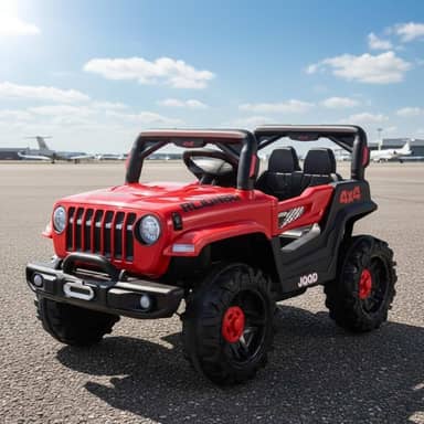 Jipe Infantil Elétrico 12v Carrinho Controle Remoto Música