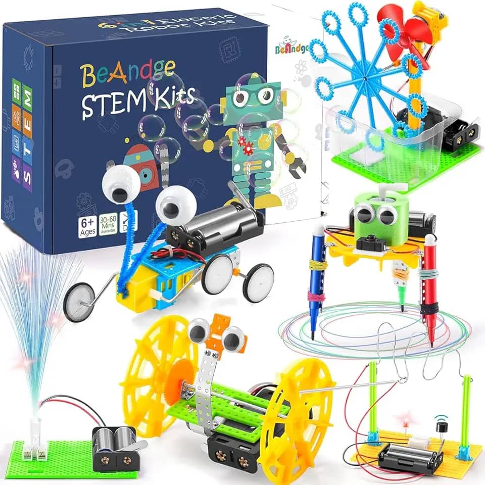 Conjunto de Brinquedos 6 em 1 DIY - STEM Brinquedos Educativos para Crianças de 8 a 13 Anos