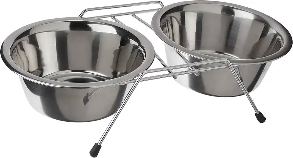 Chalesco Comedouro Duplo para Cães 750 ml