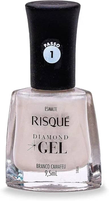 Risqué Esmalte Diamond Gel Branco Camafeu Cremoso 9 5 Ml