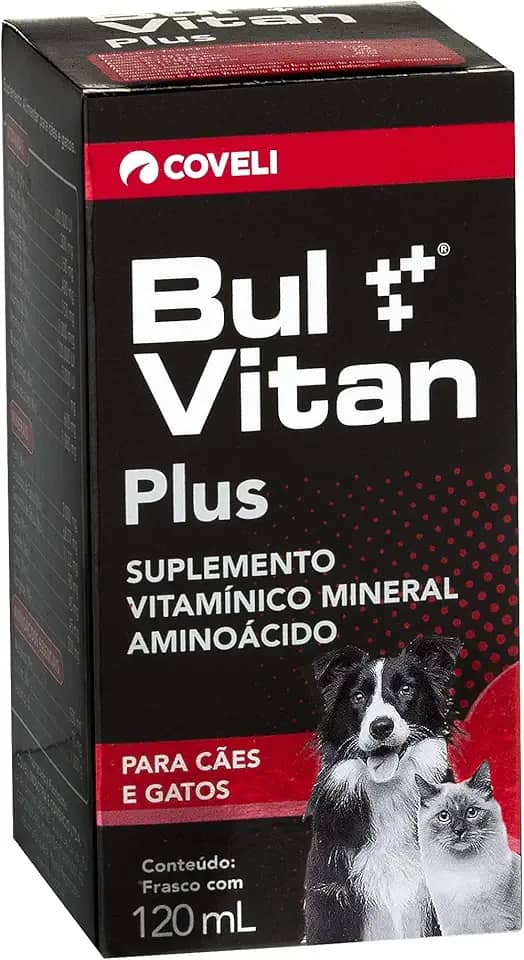 Coveli Bulvitan Plus Vitaminas E Aminoácidos Para Cães