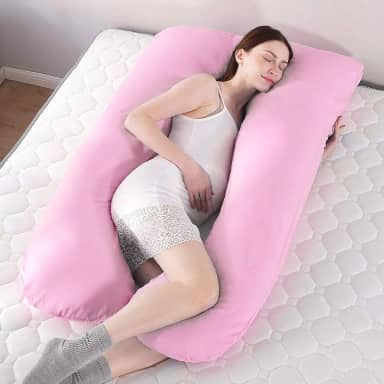 Travesseiro Para Grávida Gestante Cor (Rosa)