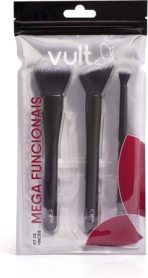 VULT KIT PINCEIS DE MAQUIAGEM MEGA FUNCIONAIS