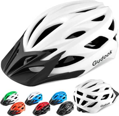 Capacetes de bicicleta para homens – Capacete de bicicleta feminino adulto – Capacete de ciclismo leve e ajustável com viseira removível para ciclistas de estrada de montanha
