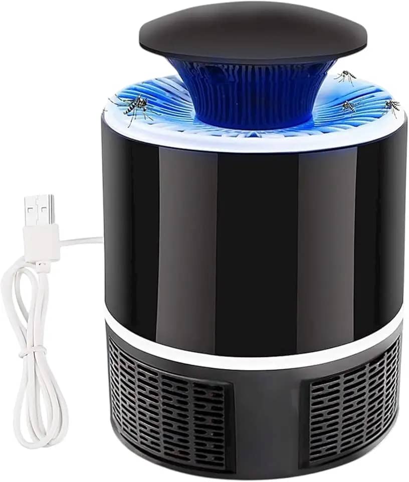 Armadilha Eletrônica Repelente de Mosquitos Dengue CASAMILU | Tecnologia Luz UV Silencioso Seguro Fácil de Limpar sem Produtos Químicos - Ideal para Ambientes Internos
