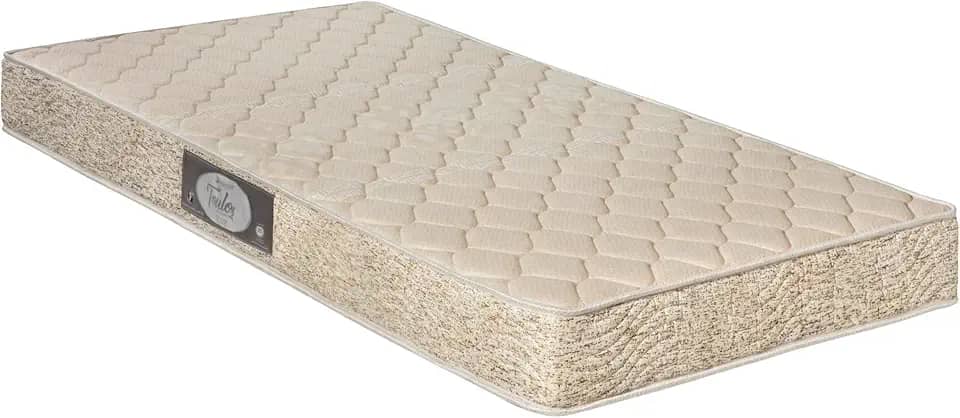 Colchão Espuma Sankonfort D33 88cm Antiácaro Antialérgico Colchão para Cama Firme Solteiro (Bege)