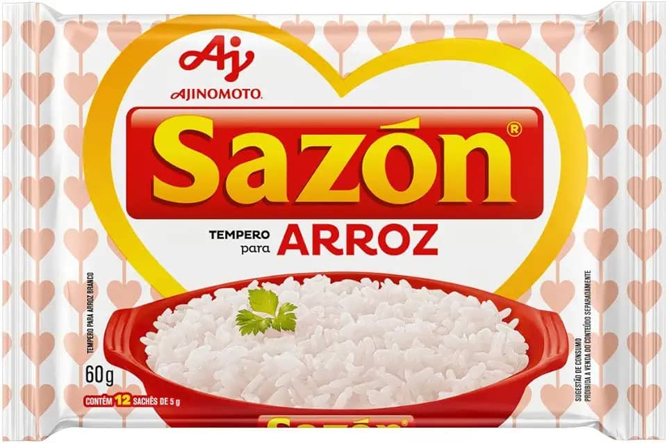 TEMPERO EM PÓ SAZÓN® PARA ARROZ 60G