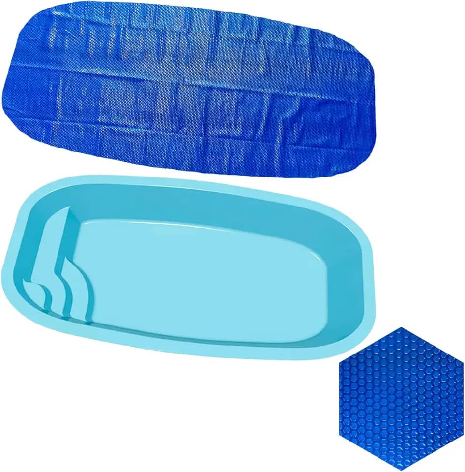 Capa Para Piscina Italiana Splash Igui 3,2 X 2m Manta Lona Térmica 300 Micras Azul