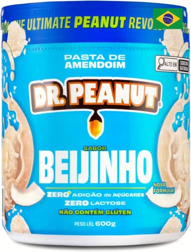 Pasta de Amendoim DR. Peanut Beijinho 600G - Com Whey Protein