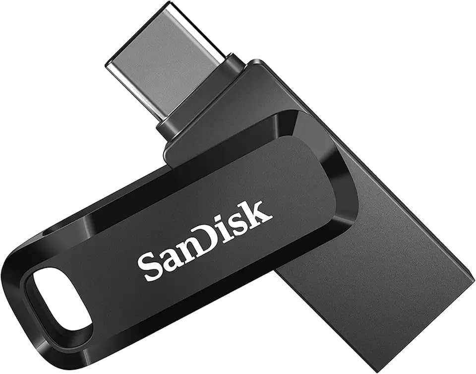 SanDisk PEN DRIVE 256GB DUAL DRIVE TYPE C USB 3.1 (SDDDC3-256G-G46), Preto