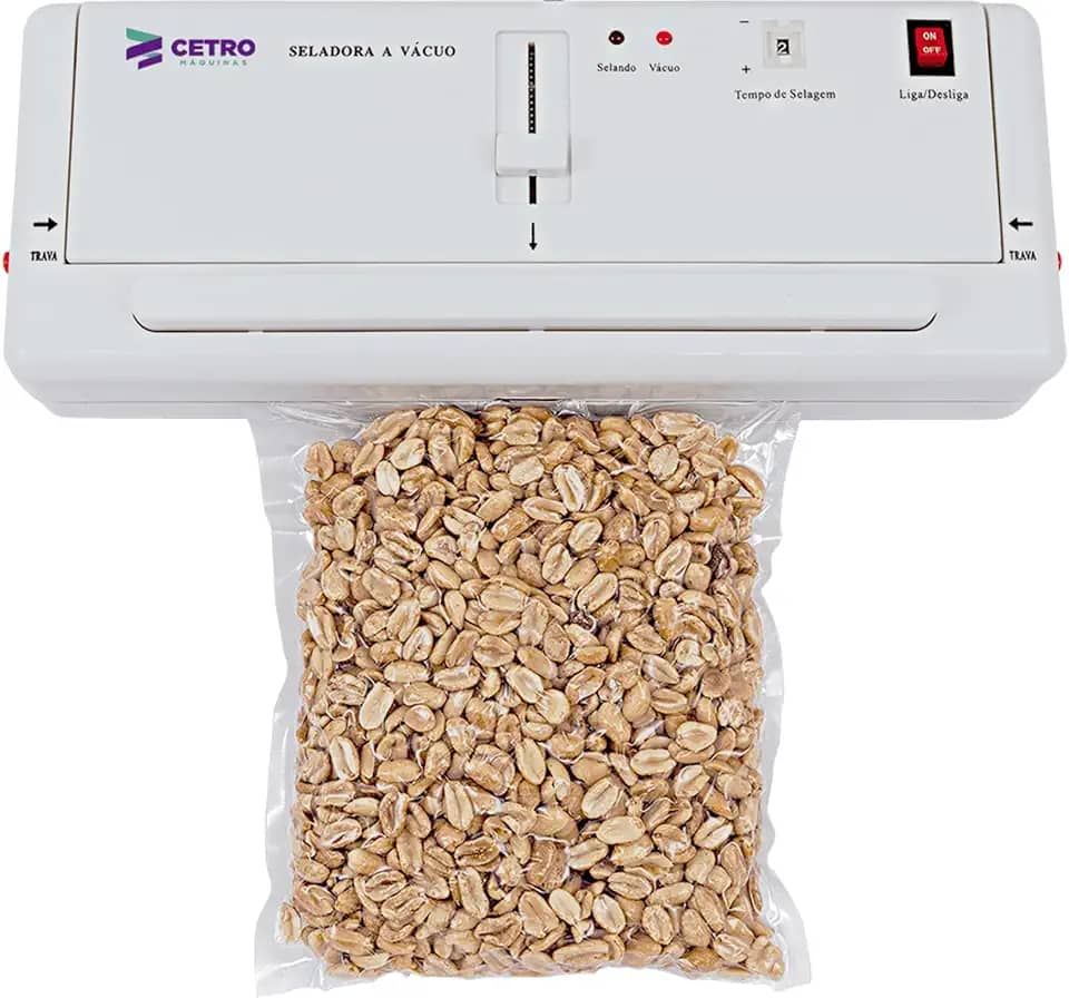 Seladora a Vácuo Doméstica CPVS D Compacta, Uso Fácil e Ajuste de Selagem Até 280mm - 220V