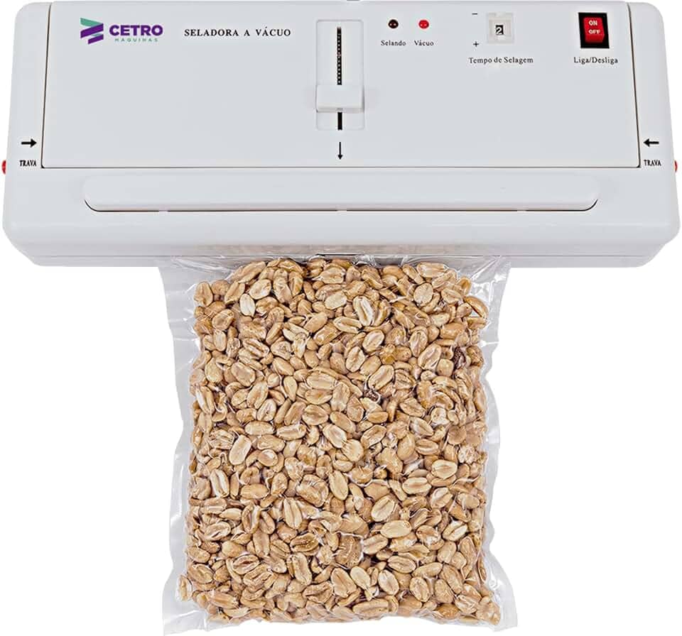 Seladora a Vácuo Doméstica CPVS D Compacta, Uso Fácil e Ajuste de Selagem Até 280mm - 220V