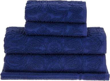 Buddemeyer Jogo de toalhas Florentina Banho Azul 5 peças
