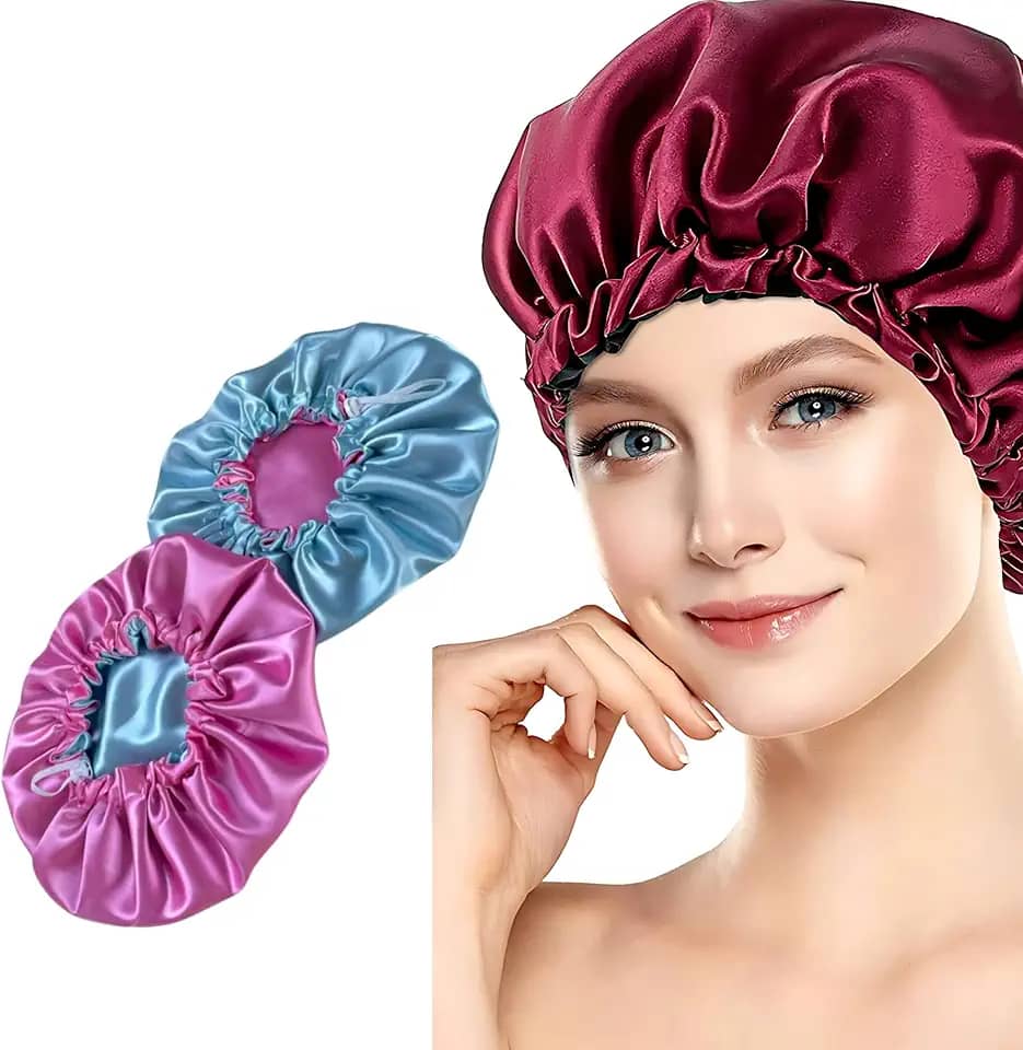 Touca de Cetim Dulpa Face Com Regulagem, Cores Variadas, Cabelos Sem Frizz, Proteção Para Cabelo