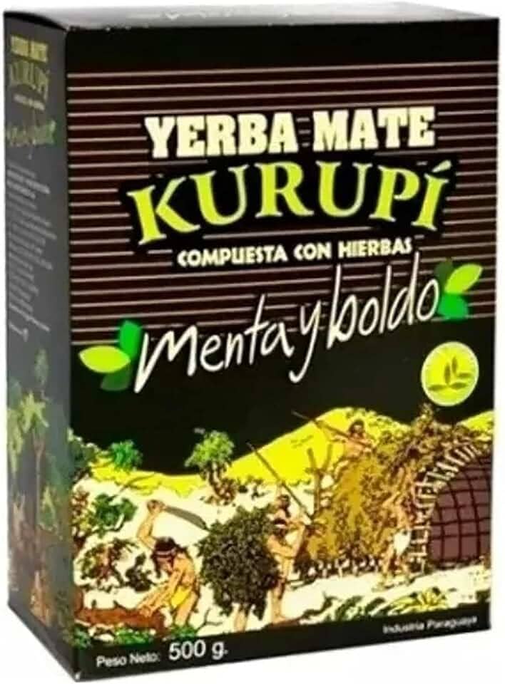 Erva Para Tereré Sabor Menta Y Boldo 500 Gramas - Kurupí