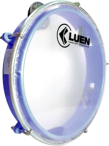 Pandeiro Abs Azul Junior Pele Cristal 08"