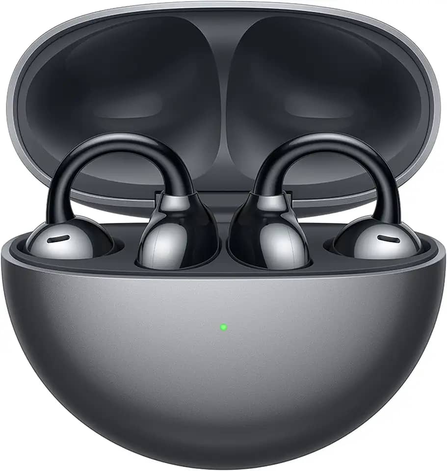 Fone de Ouvido Sem Fio, HUAWEI FreeClip, C-bridge Design, Tecnologia Open-Ear, Reconhecimento Automático de Posição Esquerdo-Direito, Preto
