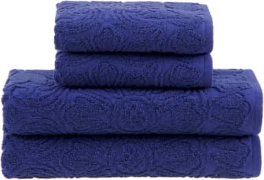 Buddemeyer Jogo de Toalhas Florentina Banho Azul 4 peças