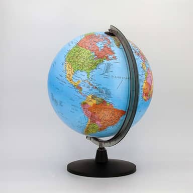 Globo Terrestre Atlante 30 cm – Mapa Político com App Interativo para celular