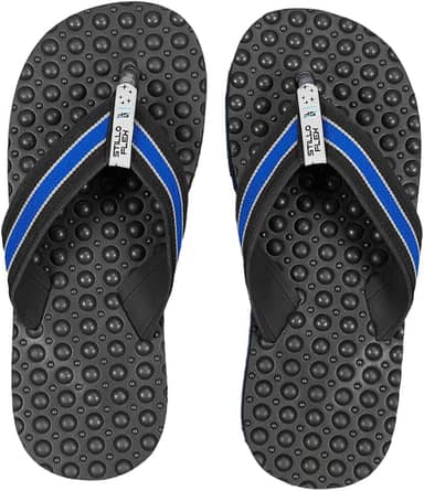 Chinelo Ortopédico Masculino Stilloflex Antiderrapante para Esporão e Fascite Plantar Anatomico Palmilha Massageadora - Azul