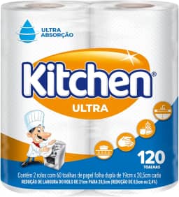 Papel Toalha Kitchen Ultra 120 Folhas
