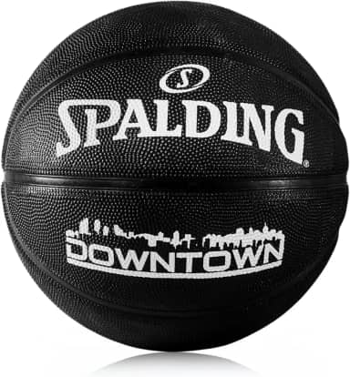 Bola De Basquete Preta Tamanho 7 Oficial Indoor Outdoor Borracha Grip Canaletas Profundas Uso Interno e Externo Profissional Liga Mundial Brasileira Adulta Juvenil Masculina Feminina Jogo