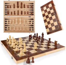 Jogo de Xadrez, Jogo Xadrez, Damas, Xadrez Dama Gamão 3 em 1