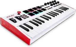 Controlador MIDI USB Akai Professional MPK Mini Plus - Teclado de 37 Mini Teclas Edição Limitada Branca