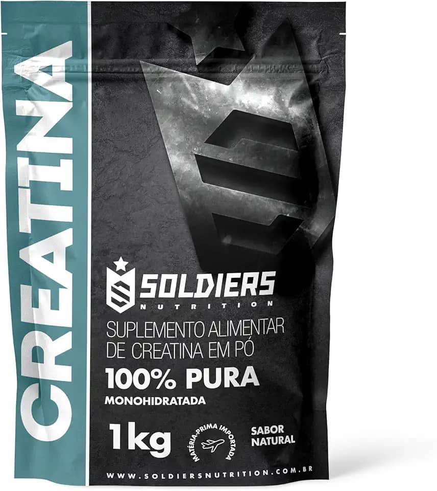 Creatina Monohidratada 1Kg - 100% Pura Importada - Soldiers Nutrition