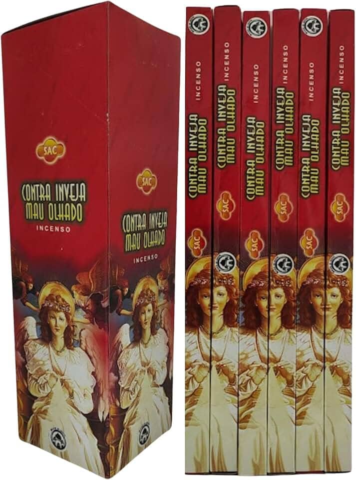 Incenso Indiano Sac Contra Inveja Mau Olhado Cx.6un.8v.
