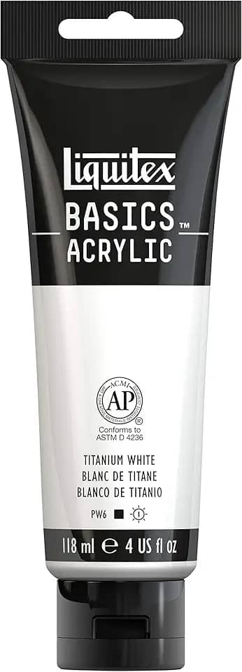 Liquitex Basics Tinta Acrílica, Branco (Titanium White), 118 ml