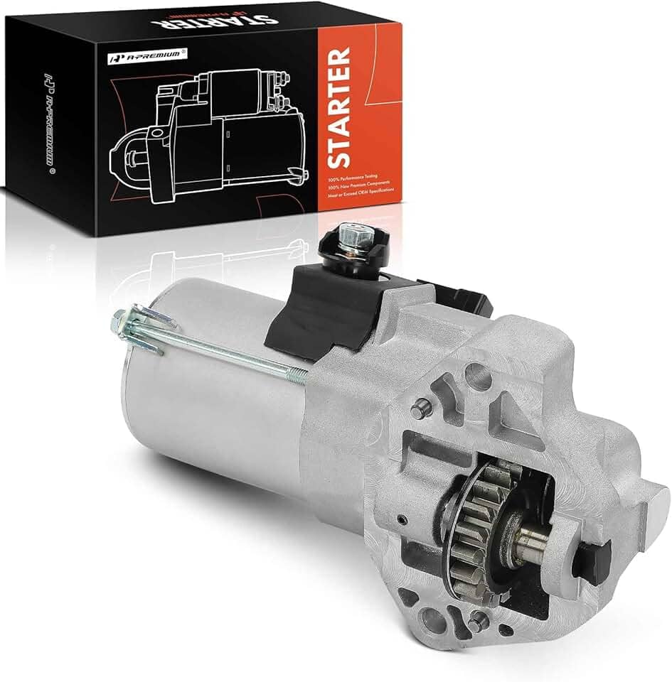 A-Premium Motor de arranque compatível com Honda Accord 2013-2017, Crosstour 2013-2015 e Acura RLX 2014-2017, 3,5L, 12V 1,8KW 19-dentes no sentido anti-horário, substituição # 31200-5G0-A04,