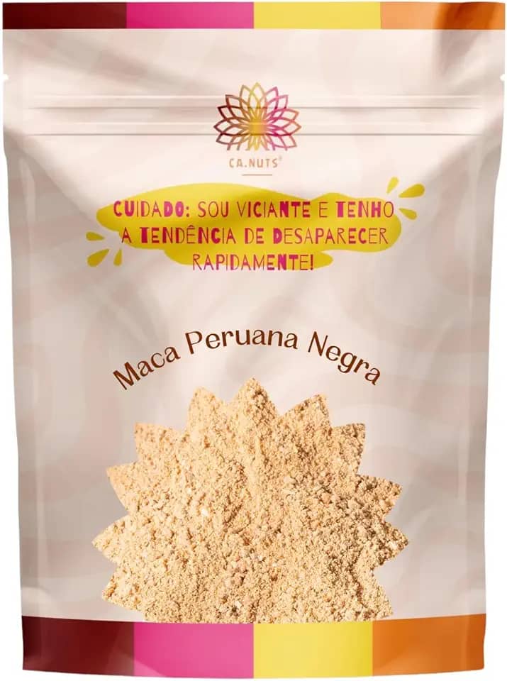 Maca Peruana Negra em Pó Premium | Linha Especial de Suplementos Ca.Nuts (500g)