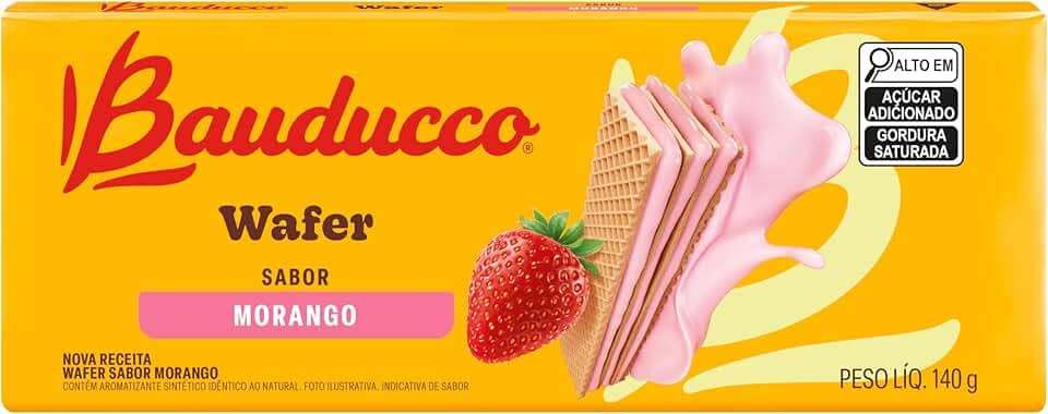 Wafer Morango Bauducco 140g