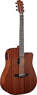 VIOLÃO FOLK CUTAWAY EQ AÇO T/SAPELE B/S SAPELE KANSAS GRAN RESERVA NTOP TAGIMA