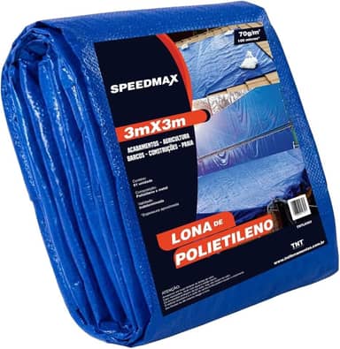 Lonas de Polietileno Speedmax Azul | Escolha o Tamanho (3x3)