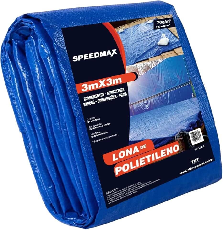 Lonas de Polietileno Speedmax Azul | Escolha o Tamanho (3x3)