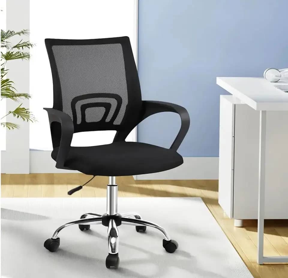 Cadeira de Escritório Ergonômica Stoel Start Home Office Confortável Secretária Giratória Encosto Respirável Mesh